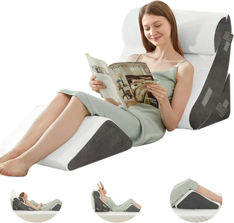 BDEUS 4PCS Bed Wedge Pillow Post Surgery
