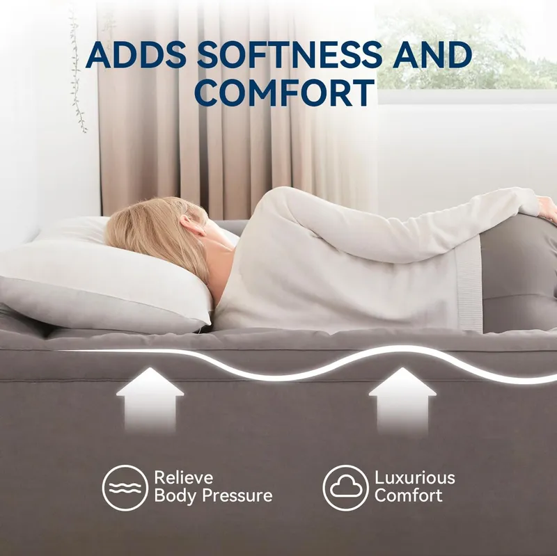 BDEUS Gel Memory Foam Mattress Topper